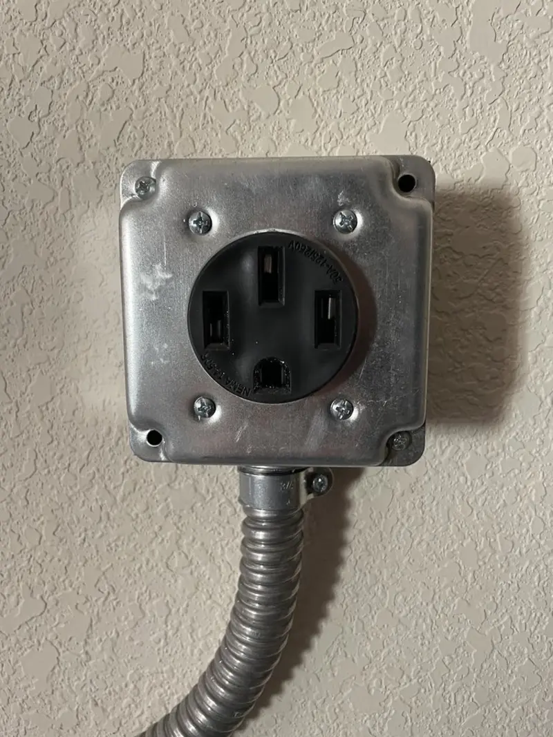 NEMA 14-50 outlet installed for Smart Home Electrical in Pantops